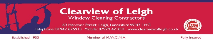 Clearview Of Leigh - Logo - Window cleaning Leigh